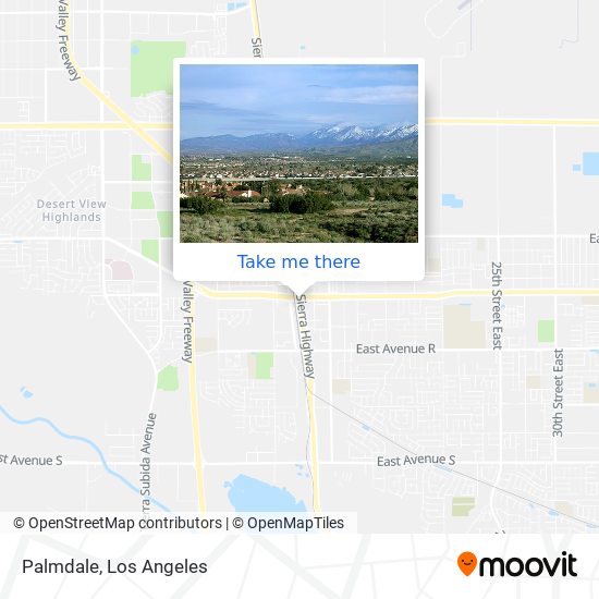 Palmdale map