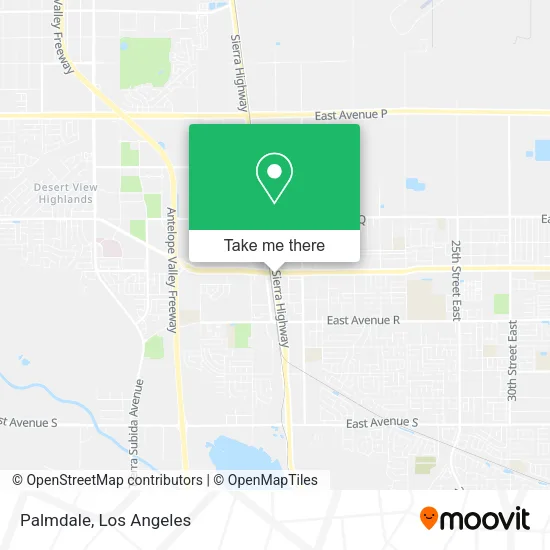Palmdale map
