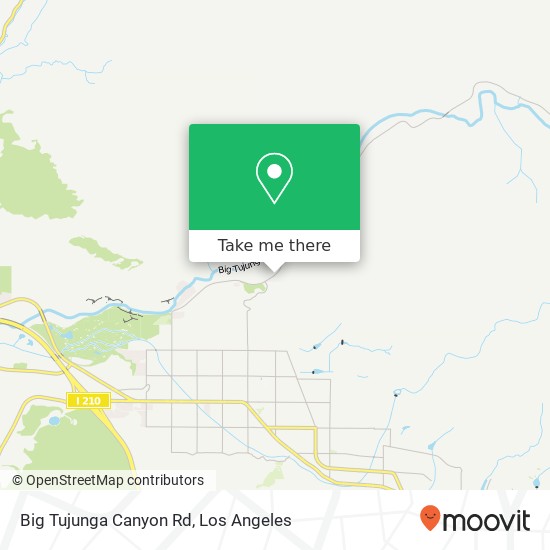 Mapa de Big Tujunga Canyon Rd