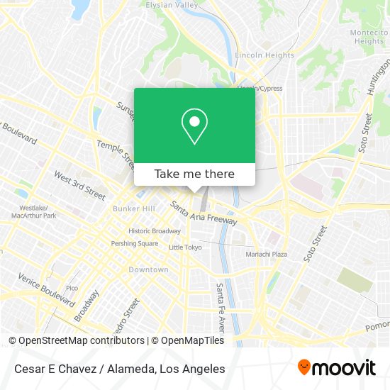 Cesar E Chavez / Alameda map