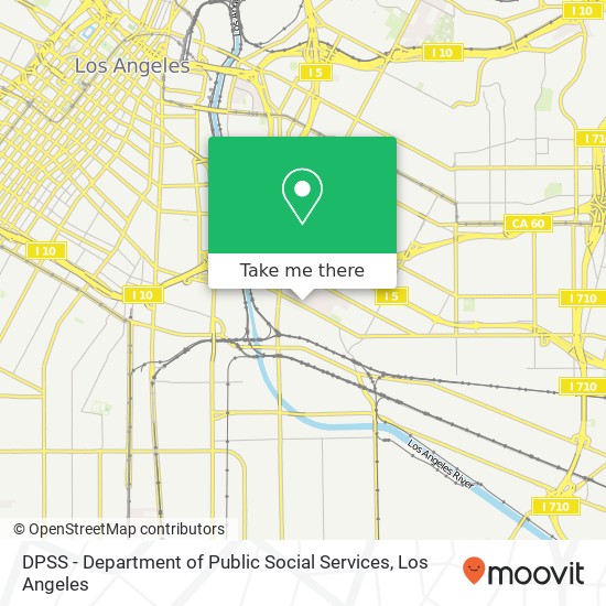 DPSS - Department of Public Social Services map