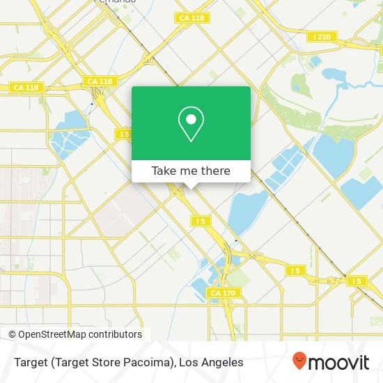 Mapa de Target (Target Store Pacoima)