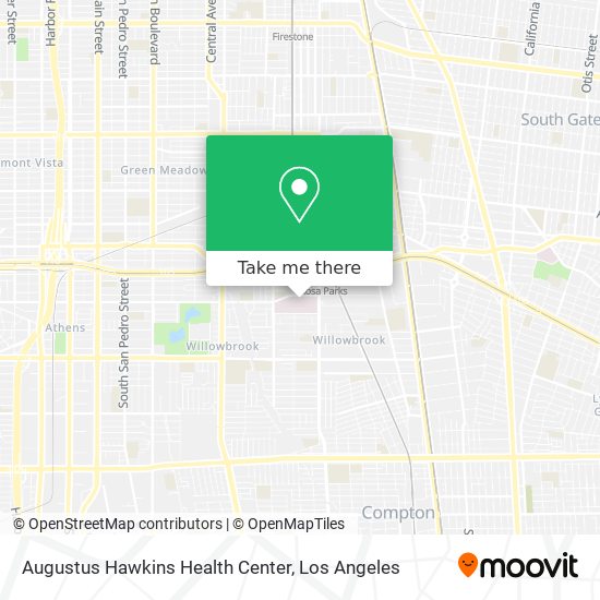 Mapa de Augustus Hawkins Health Center