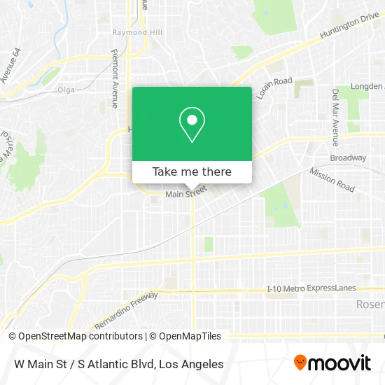 Mapa de W Main St / S Atlantic Blvd