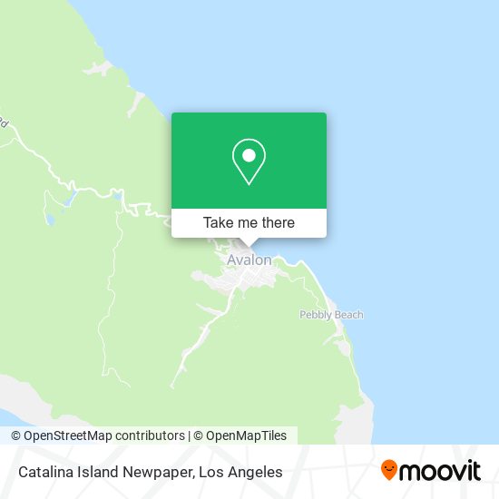 Catalina Island Newpaper map