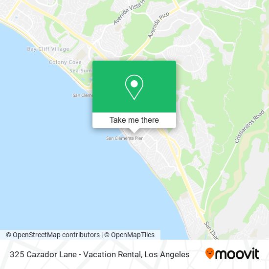 325 Cazador Lane - Vacation Rental map