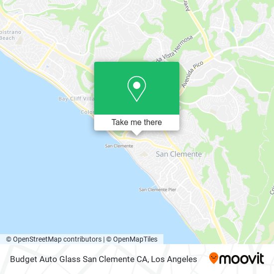 Budget Auto Glass San Clemente CA map