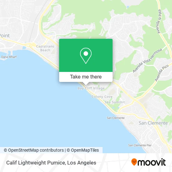 Calif Lightweight Pumice map