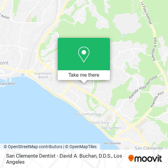 Mapa de San Clemente Dentist - David A. Buchan, D.D.S.