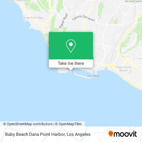 Baby Beach Dana Point Harbor map
