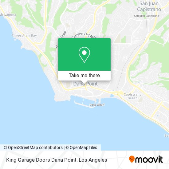 Mapa de King Garage Doors Dana Point