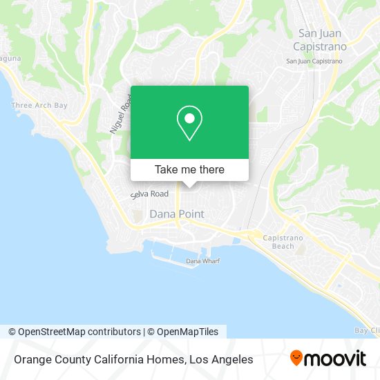 Mapa de Orange County California Homes