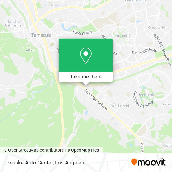 Penske Auto Center map