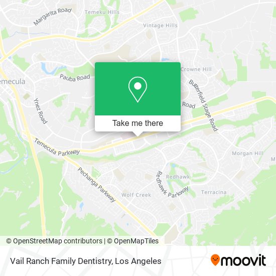 Vail Ranch Family Dentistry map