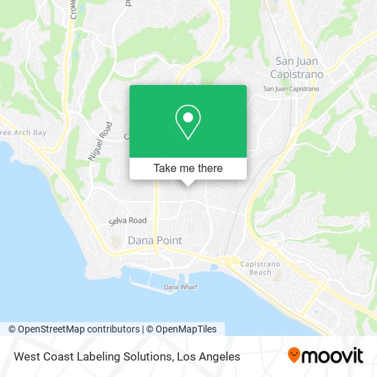 West Coast Labeling Solutions map