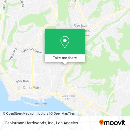 Mapa de Capistrano Hardwoods, Inc.