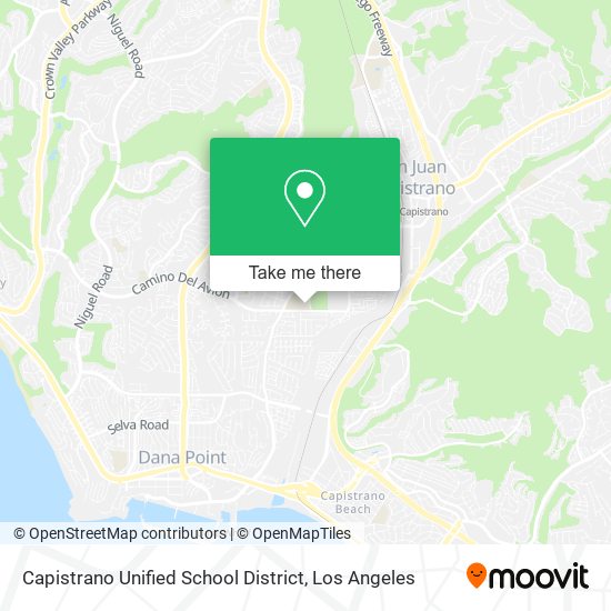 Mapa de Capistrano Unified School District