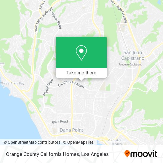 Mapa de Orange County California Homes