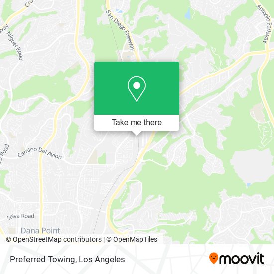 Preferred Towing map