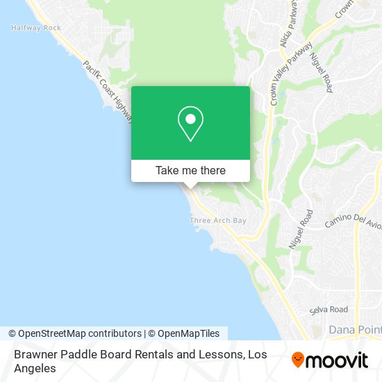 Brawner Paddle Board Rentals and Lessons map