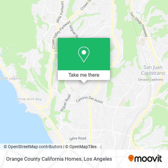 Orange County California Homes map