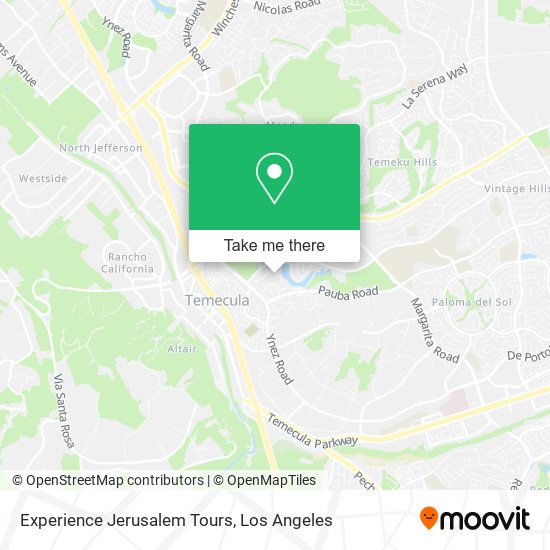 Mapa de Experience Jerusalem Tours
