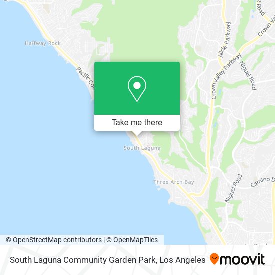 South Laguna Community Garden Park map