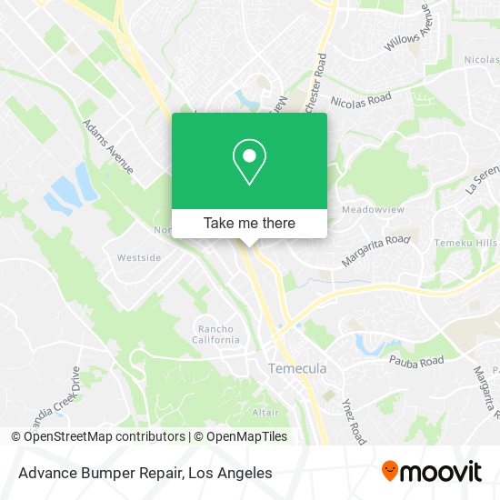 Advance Bumper Repair map