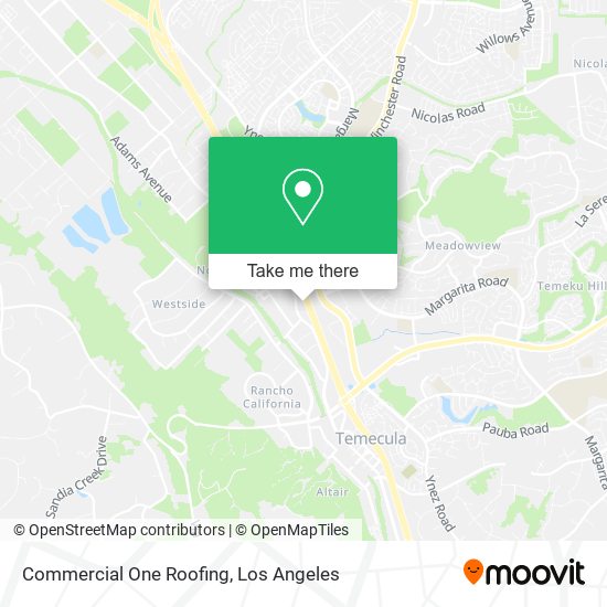 Commercial One Roofing map