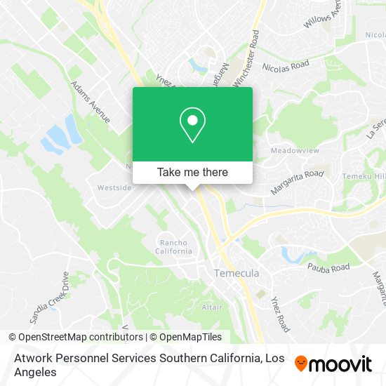 Atwork Personnel Services Southern California map