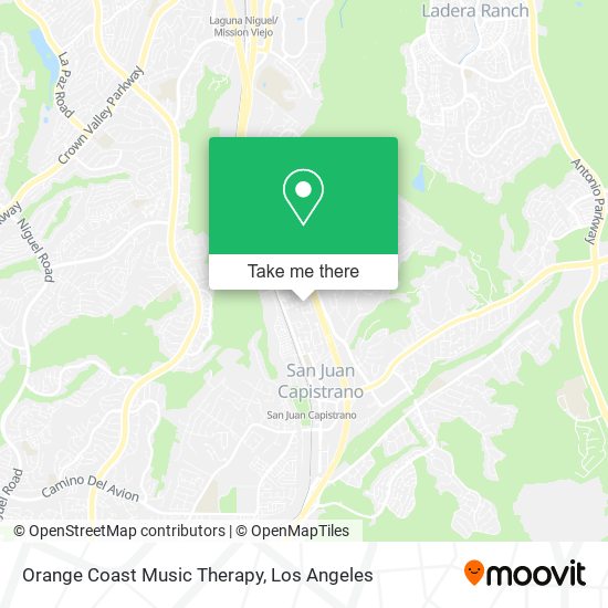 Orange Coast Music Therapy map