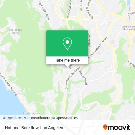 Mapa de National Backflow
