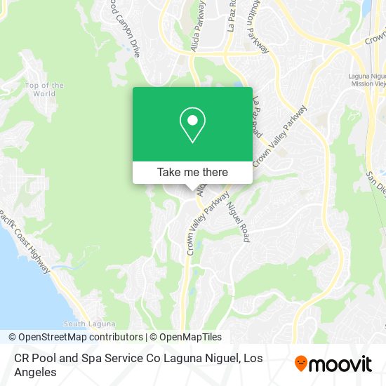 Mapa de CR Pool and Spa Service Co Laguna Niguel