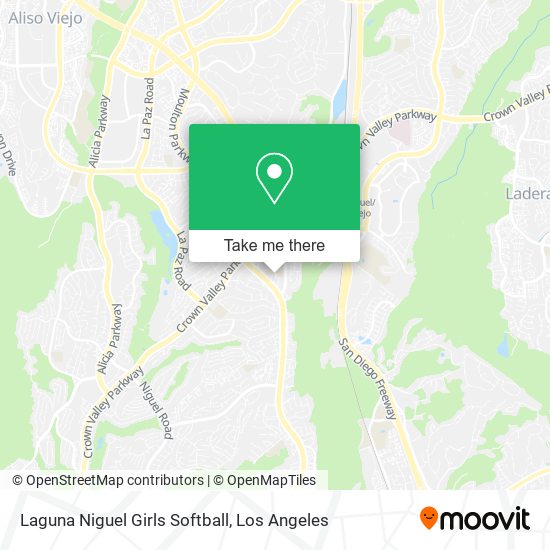 Laguna Niguel Girls Softball map