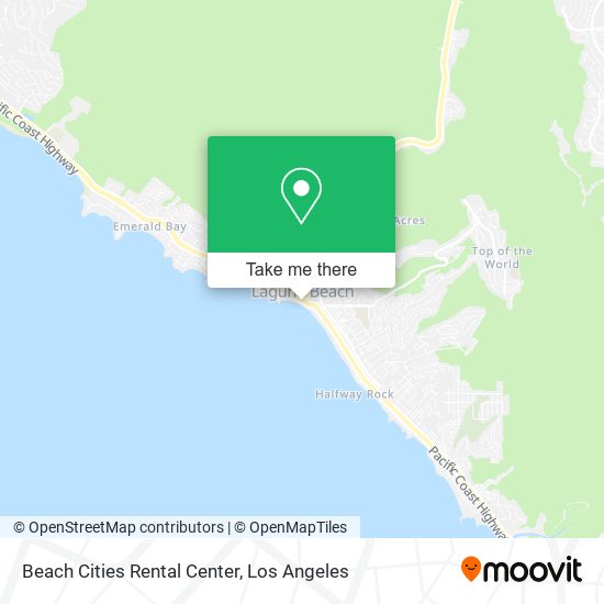 Beach Cities Rental Center map