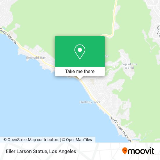 Eiler Larson Statue map