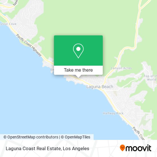 Laguna Coast Real Estate map