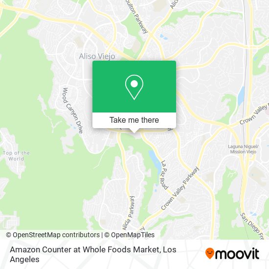 Amazon Counter at Whole Foods Market map