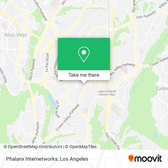 Phalanx Internetworks map