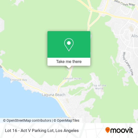 Mapa de Lot 16 - Act V Parking Lot