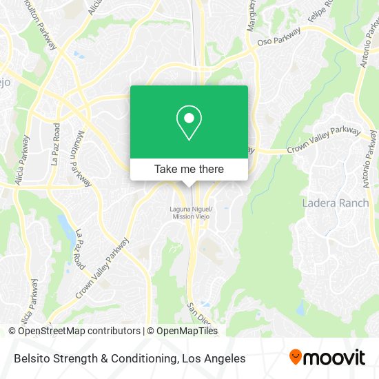 Belsito Strength & Conditioning map
