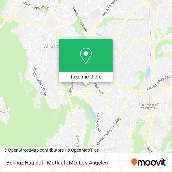 Behnaz Haghighi Motlagh, MD map