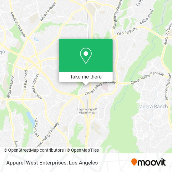 Mapa de Apparel West Enterprises