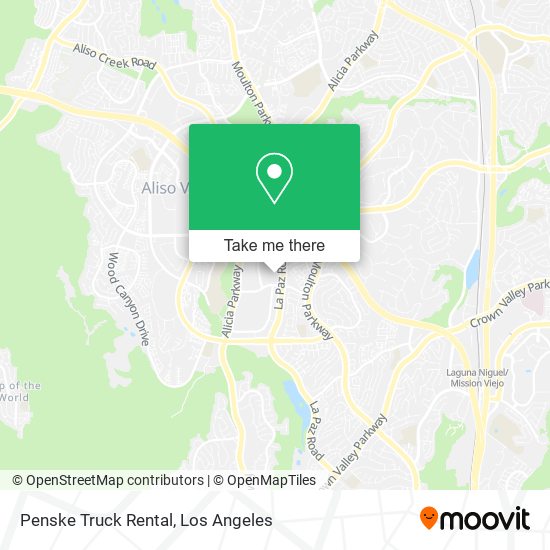 Mapa de Penske Truck Rental