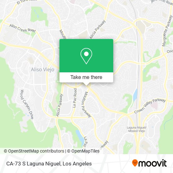 Mapa de CA-73 S Laguna Niguel