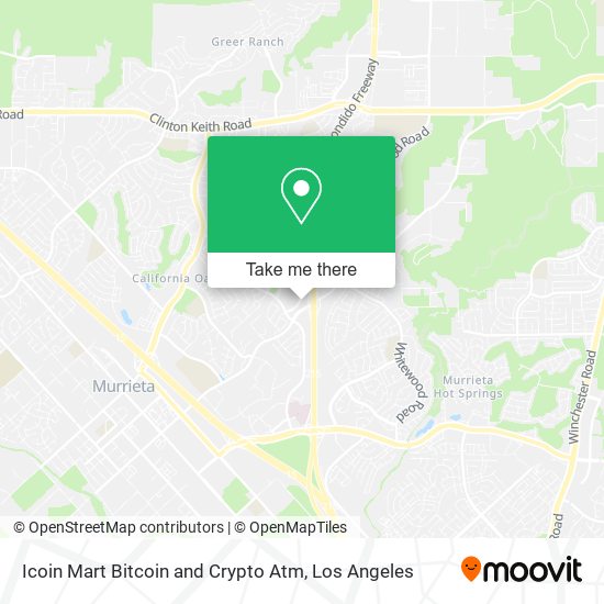 Icoin Mart Bitcoin and Crypto Atm map