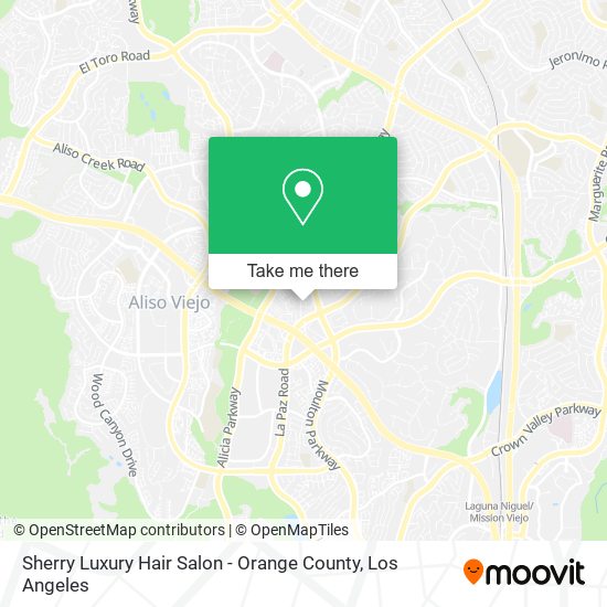 Mapa de Sherry Luxury Hair Salon - Orange County