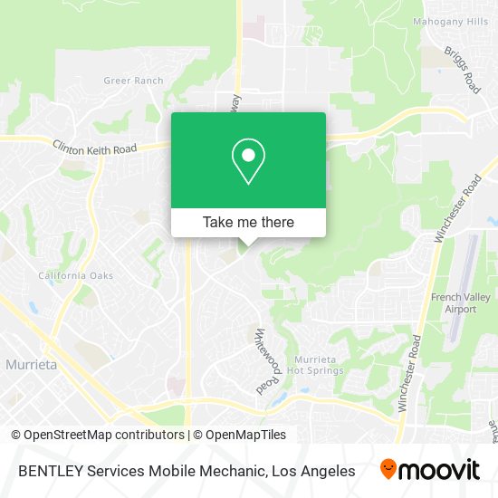 BENTLEY Services Mobile Mechanic map