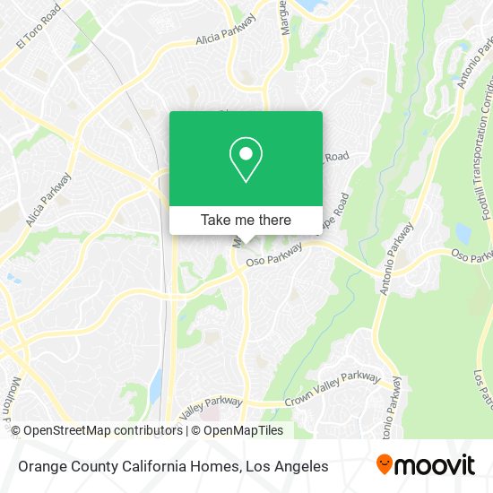 Orange County California Homes map