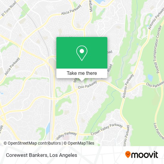 Corewest Bankers map
